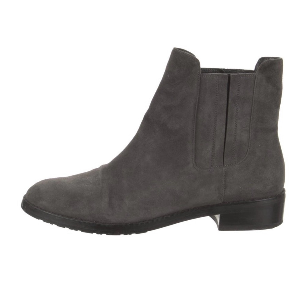 Stuart Weitzman Gray Suede Ankle Boots